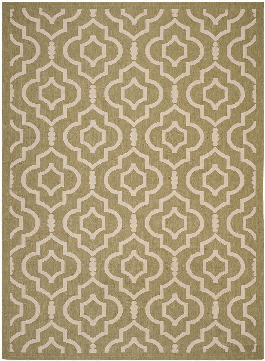 Safavieh Courtyard Cy6926-244 Green / Beige Geometric Area Rug