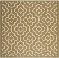 Safavieh Courtyard Cy6926-244 Green / Beige Geometric Area Rug