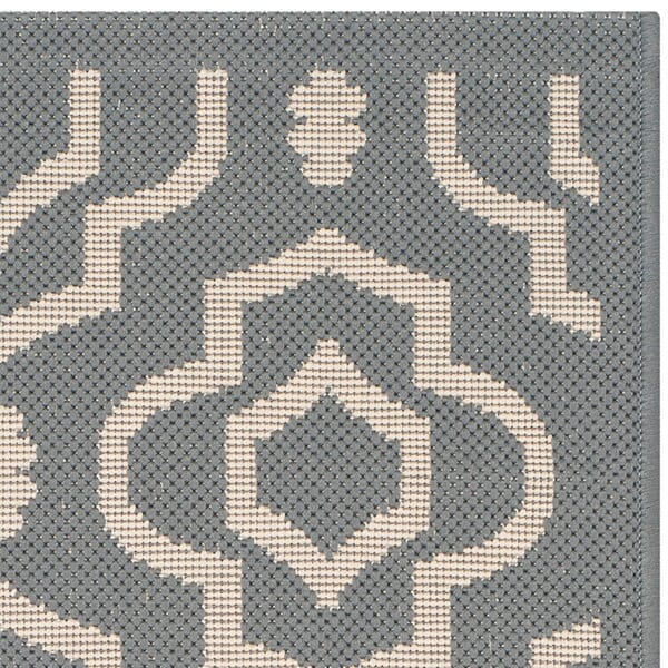 Safavieh Courtyard Cy6926-246 Anthracite / Beige Geometric Area Rug