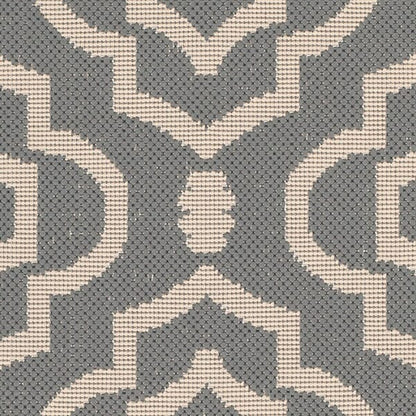 Safavieh Courtyard Cy6926-246 Anthracite / Beige Geometric Area Rug