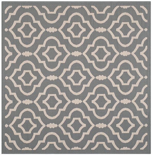 Safavieh Courtyard Cy6926-246 Anthracite / Beige Geometric Area Rug