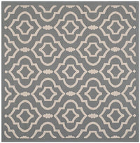 Safavieh Courtyard Cy6926-246 Anthracite / Beige Geometric Area Rug