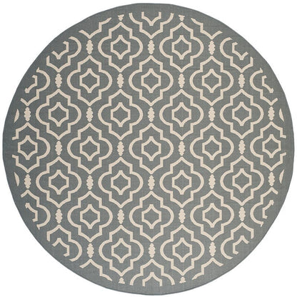 Safavieh Courtyard Cy6926-246 Anthracite / Beige Geometric Area Rug