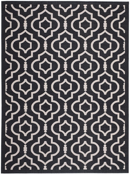 Safavieh Courtyard Cy6926-266 Black / Beige Geometric Area Rug