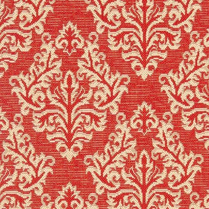 Safavieh Courtyard Cy6930-28 Red / Creme Damask Area Rug