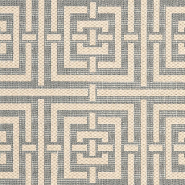 Safavieh Courtyard Cy6937-65 Grey / Cream Geometric Area Rug