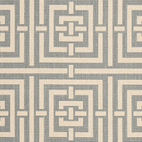 Safavieh Courtyard Cy6937-65 Grey / Cream Geometric Area Rug