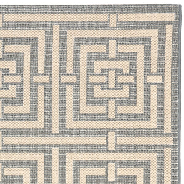 Safavieh Courtyard Cy6937-65 Grey / Cream Geometric Area Rug