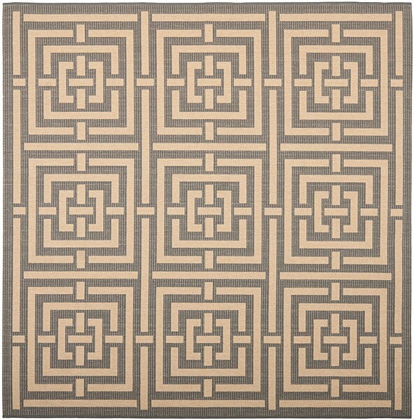 Safavieh Courtyard Cy6937-65 Grey / Cream Geometric Area Rug