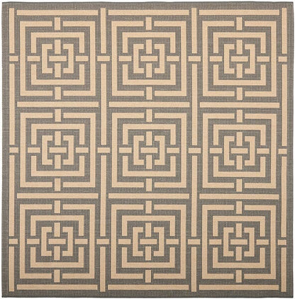 Safavieh Courtyard Cy6937-65 Grey / Cream Geometric Area Rug