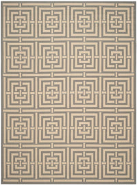 Safavieh Courtyard Cy6937-65 Grey / Cream Geometric Area Rug