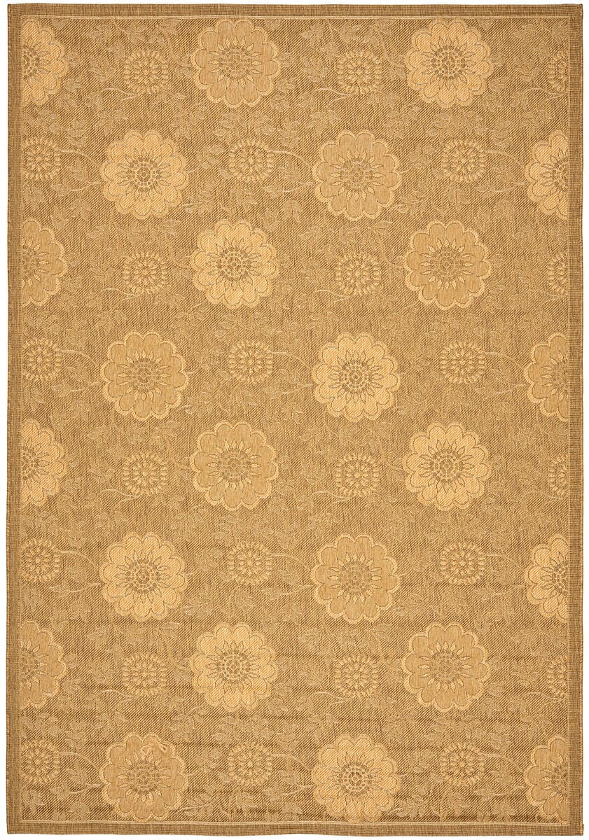 Safavieh Courtyard cy6948-49 Gold / Natural Damask Area Rug