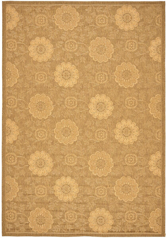 Safavieh Courtyard cy6948-49 Gold / Natural Damask Area Rug