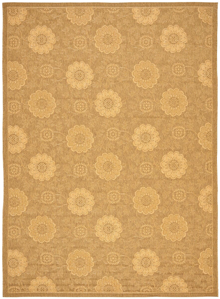 Safavieh Courtyard cy6948-49 Gold / Natural Damask Area Rug