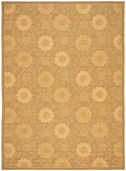 Safavieh Courtyard cy6948-49 Gold / Natural Damask Area Rug