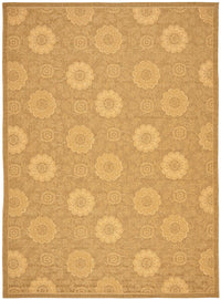 Safavieh Courtyard cy6948-49 Gold / Natural Damask Area Rug