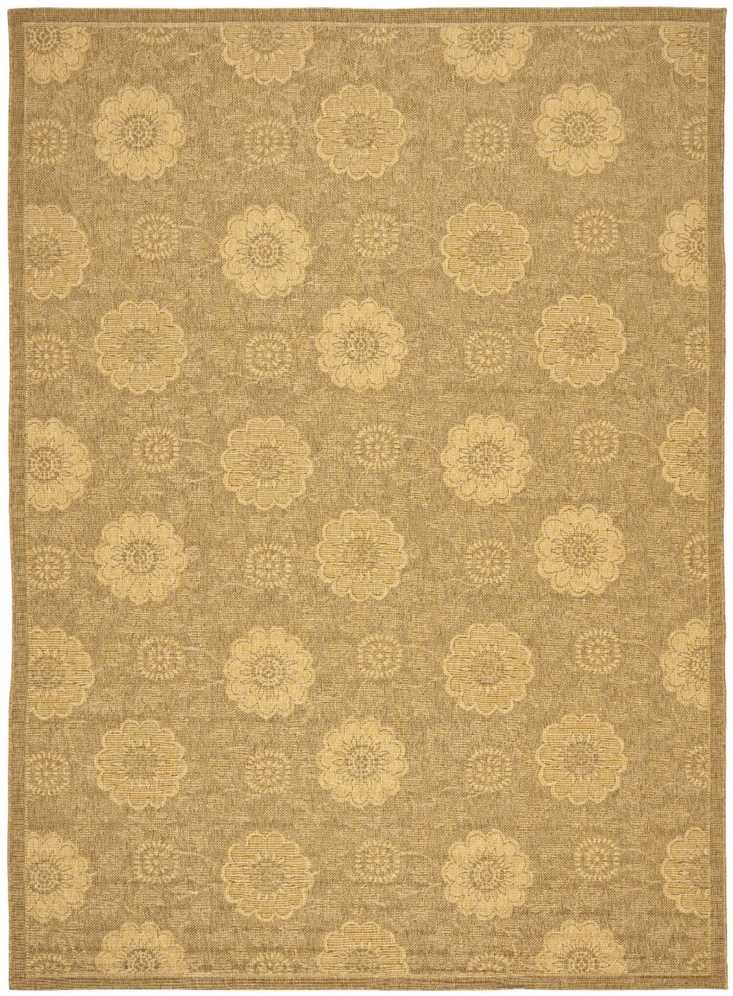 Safavieh Courtyard cy6948-49 Gold / Natural Damask Area Rug