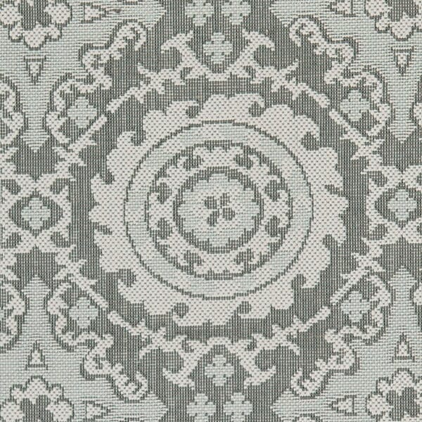 Safavieh Courtyard Cy7059-78A18 Light Grey / Anthracite Damask Area Rug