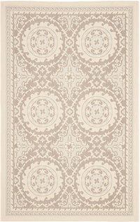 Safavieh Courtyard Cy7059-79A18 Beige / Dark Beig Damask Area Rug