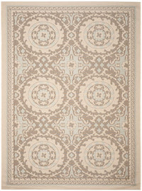 Safavieh Courtyard Cy7059-79A18 Beige / Dark Beig Damask Area Rug