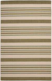 Safavieh Courtyard Cy7062-234A18 Beige / Green Striped Area Rug