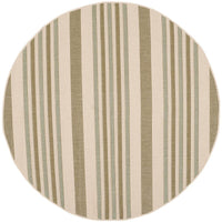 Safavieh Courtyard Cy7062-234A18 Beige / Green Striped Area Rug