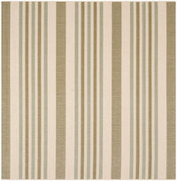 Safavieh Courtyard Cy7062-234A18 Beige / Green Striped Area Rug