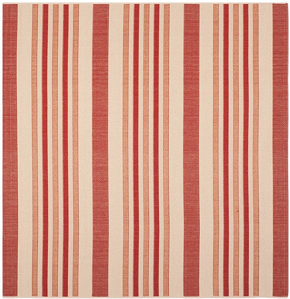 Safavieh Courtyard Cy7062-238A21 Beige / Red Striped Area Rug