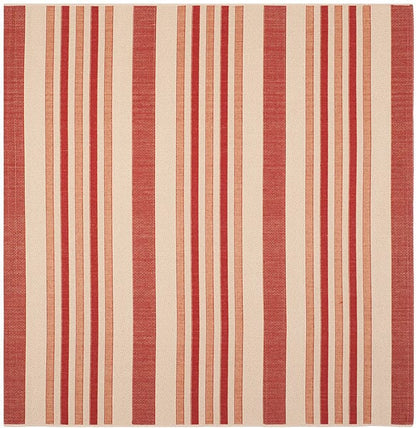 Safavieh Courtyard Cy7062-238A21 Beige / Red Striped Area Rug