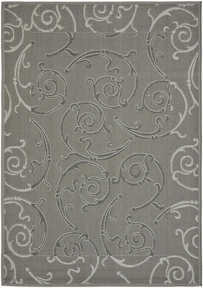 Safavieh Courtyard Cy7108-87A5 Anthracite / Light Grey Area Rug