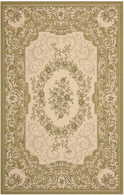 Safavieh Courtyard Cy7208-14A5 Cream / Green Area Rug