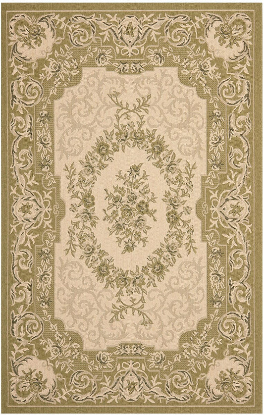 Safavieh Courtyard Cy7208-14A5 Cream / Green Area Rug