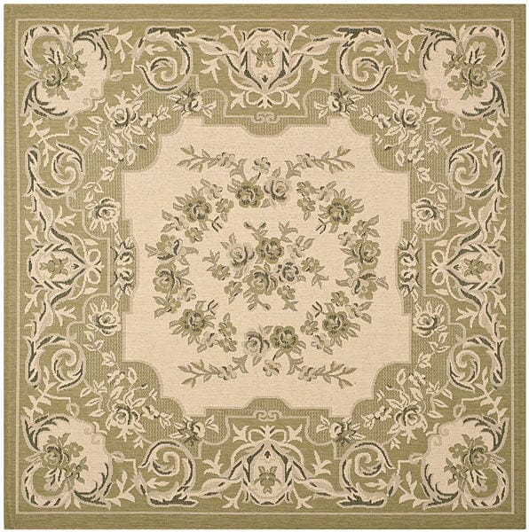 Safavieh Courtyard Cy7208-14A5 Cream / Green Area Rug