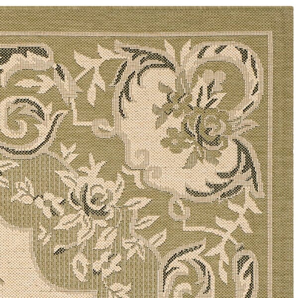 Safavieh Courtyard Cy7208-14A5 Cream / Green Area Rug