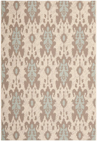 Safavieh Courtyard Cy7276-79A18 Beige Dk Beige / Aqua Weft Damask Area Rug