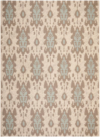 Safavieh Courtyard Cy7276-79A18 Beige Dk Beige / Aqua Weft Damask Area Rug