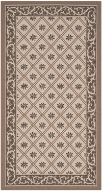 Safavieh Courtyard Cy7427-079A5 Beige / Dark Beig Area Rug