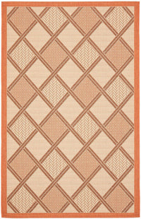 Safavieh Courtyard Cy7570-11A7 Cream / Terracotta Geometric Area Rug