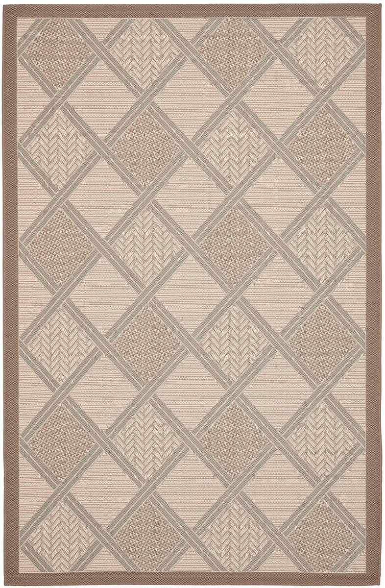 Safavieh Courtyard Cy7570-79A18 Beige / Dark Beige Geometric Area Rug