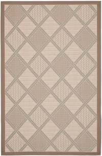 Safavieh Courtyard Cy7570-79A18 Beige / Dark Beige Geometric Area Rug