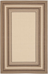 Safavieh Courtyard Cy7896-79A7 Beige / Dark Beige Bordered Area Rug