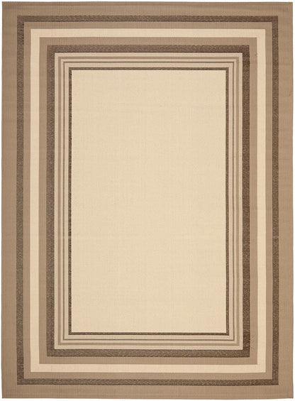 Safavieh Courtyard Cy7896-79A7 Beige / Dark Beig Bordered Area Rug