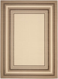 Safavieh Courtyard Cy7896-79A7 Beige / Dark Beig Bordered Area Rug