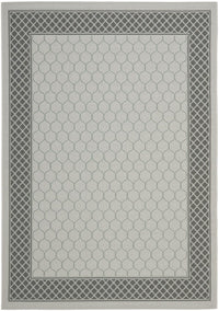 Safavieh Courtyard Cy7933-78A18 Light Grey / Anthracite Bordered Area Rug