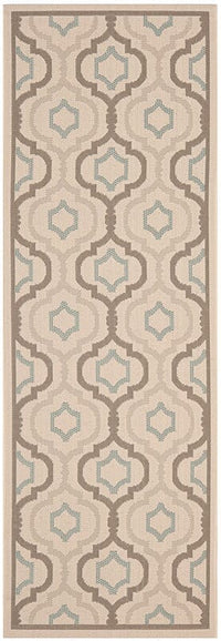 Safavieh Courtyard Cy7938-79A18 Beige / Dark Beige Geometric Area Rug