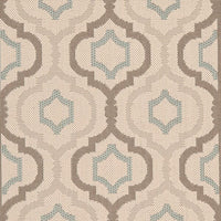 Safavieh Courtyard Cy7938-79A18 Beige / Dark Beige Geometric Area Rug