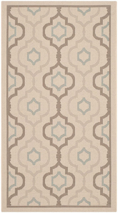 Safavieh Courtyard Cy7938-79A18 Beige / Dark Beige Geometric Area Rug