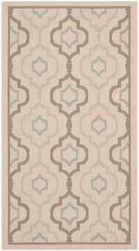 Safavieh Courtyard Cy7938-79A18 Beige / Dark Beige Geometric Area Rug