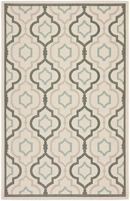 Safavieh Courtyard Cy7938-79A18 Beige / Dark Beige Geometric Area Rug