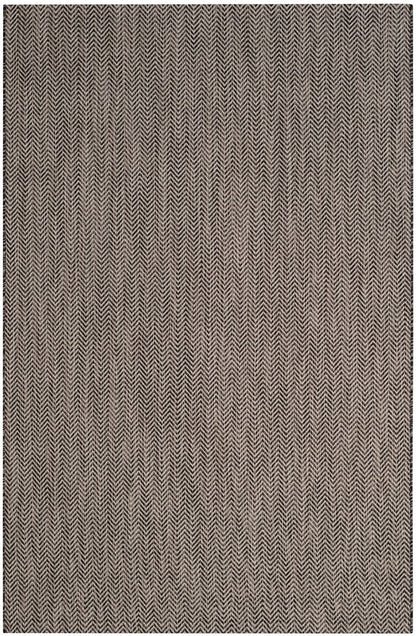 Safavieh Courtyard Cy8022-36621 Black / Beige Solid Color Area Rug